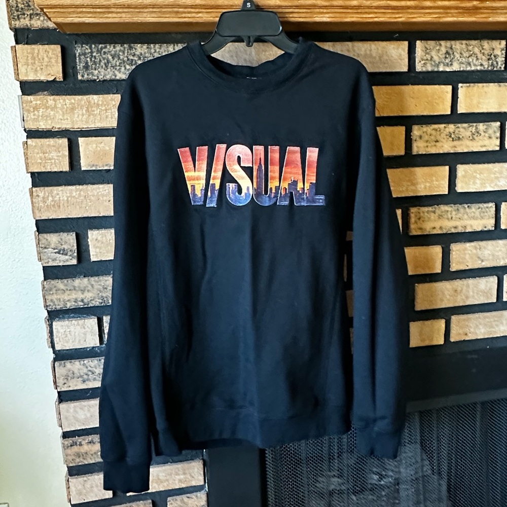 Men’s V/SUAL Black Crewneck Sweatshirt